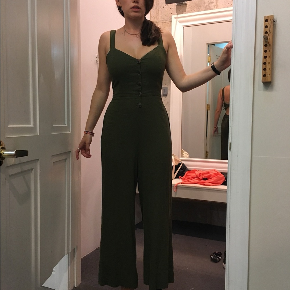 Olive Green Women's Jumpsuit